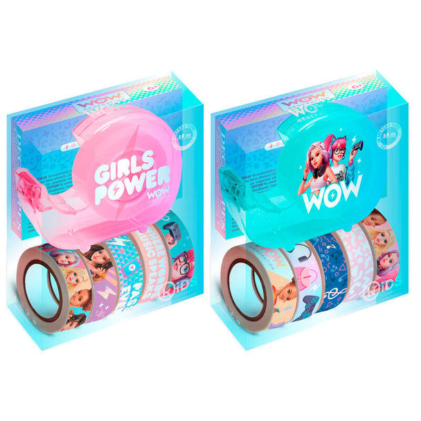 Set complet de 6 rubans washi décoratifs WOW Generation aux motifs variés et colorés