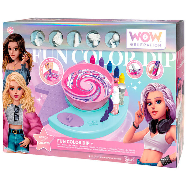 Emballage du kit avec 5 embouts de crayon représentant les personnages WOW girls