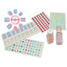 Lime à ongles en forme d'éclair WOW accompagnée des deux vernis à ongles rose et lilas du set parfumé