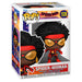 Figurine Funko POP Spider-Woman Marvel Spiderman Across the Spiderverse vue de face dans sa boîte vitrine de 9 cm