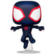 Vue rapprochée de la figurine Funko POP Spider-Man Across the Spiderverse avec détails colorés et emballage
