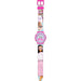 Montre digitale Barbie MATTEL vue de face avec écran numérique et bracelet coloré, dimensions 29x9,5cm