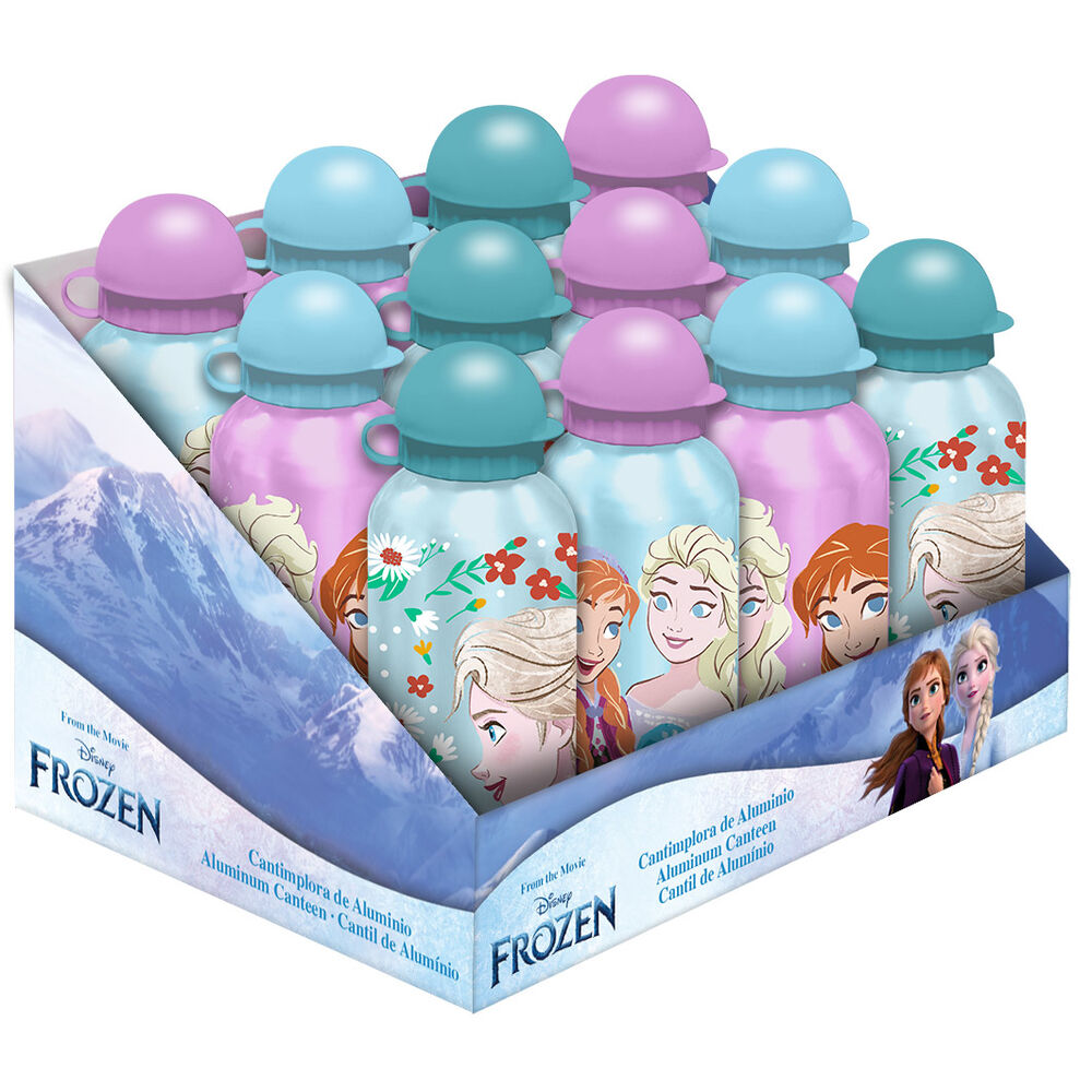 Vue rapprochée du bouchon sécurisé de la gourde Disney Frozen 500ml