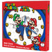 Horloge murale Super Mario Bros de 25cm avec design coloré et personnages emblématiques du jeu vidéo Nintendo