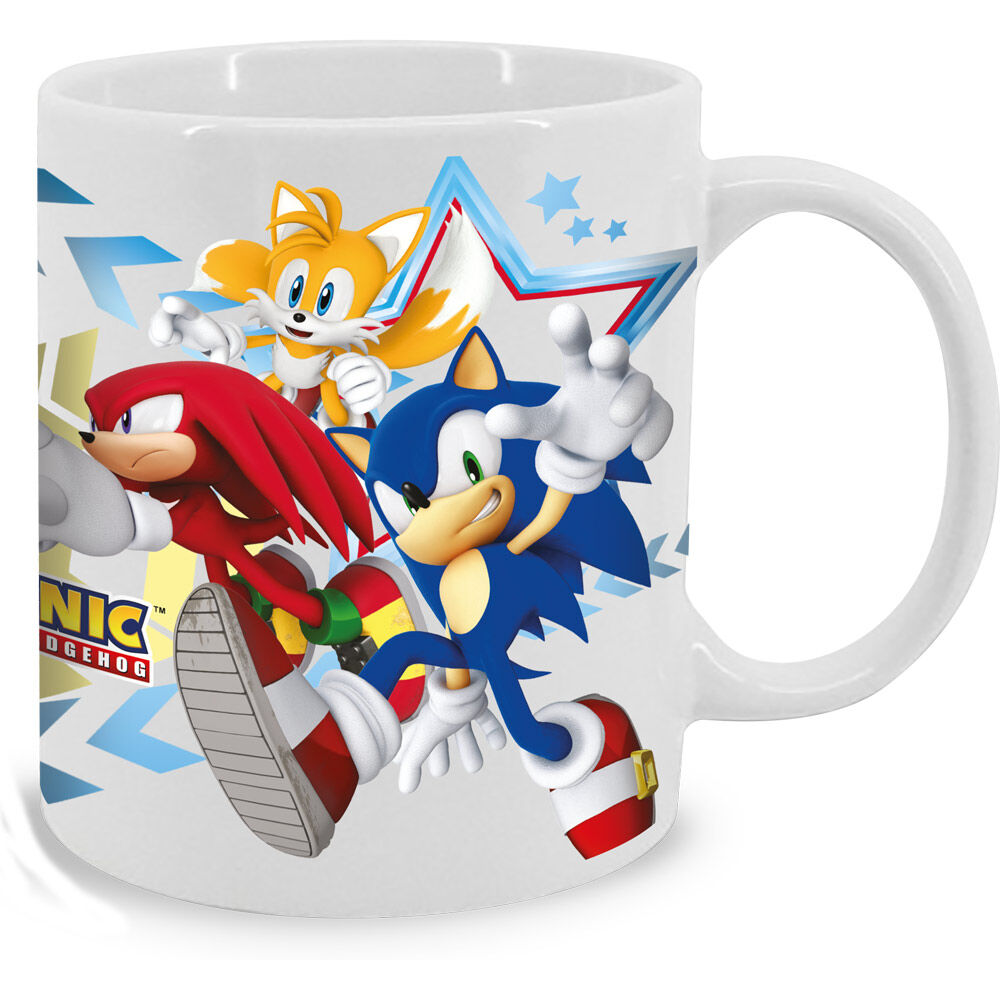 Mug Sonic The Hedgehog 325ml en céramique avec illustration colorée du personnage emblématique