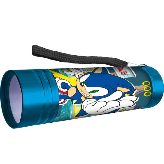 Vue latérale de la lampe LED Sonic The Hedgehog montrant sa forme compacte et ergonomique