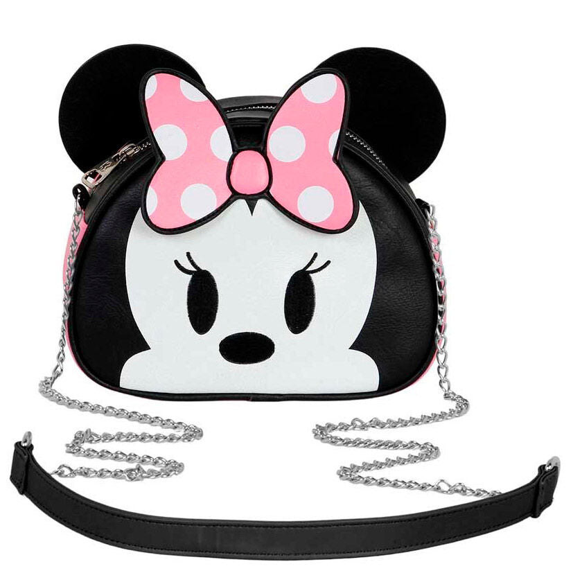 Image du sac à dos Minnie Heady ouvert, révélant l'intérieur spacieux et pratique