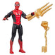 Figurine Spiderman Marvel posée sur un socle avec accessoires assortis à côté