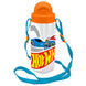 Gourde Hot Wheels Tritan 500ml avec poignée ergonomique, vue de face montrant le design coloré et le logo Hot Wheels