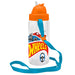 Bouteille Hot Wheels sans BPA en Tritan, mise en scène sur fond blanc avec focus sur la capacité de 500ml et la poignée pratique