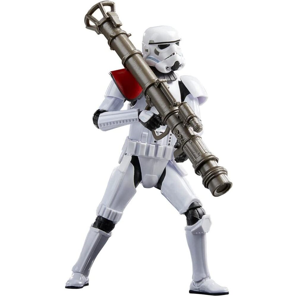 Figurine articulée Star Wars Fallen Order Trooper lance-roquettes vue de face avec détails précis