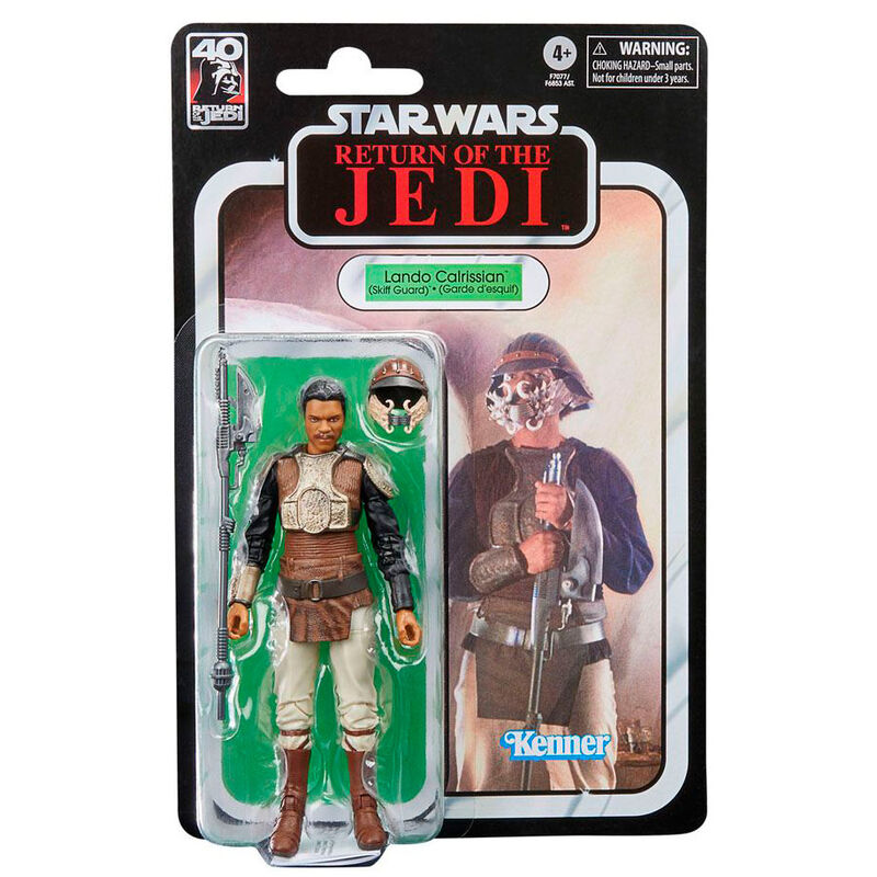 Figurine Lando Calrissian posée avec accessoires, édition collector 40 ans Retour du Jedi