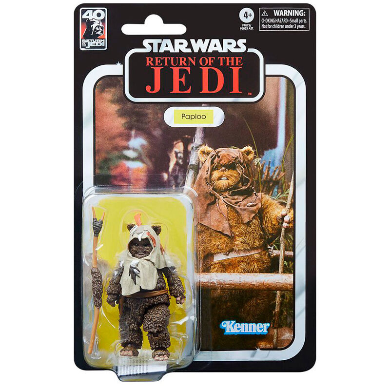 Emballage officiel HASBRO de la figurine Paploo 15cm Star Wars Retour du Jedi 40e anniversaire