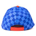 Casquette Sonic The Hedgehog CERDÁ vue de face avec logo coloré sur fond bleu