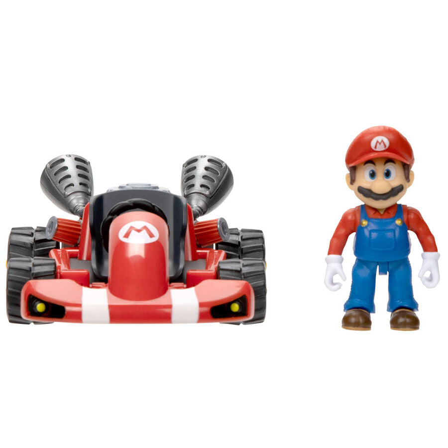 Figurine Mario Kart posée sur une surface blanche mettant en valeur ses détails