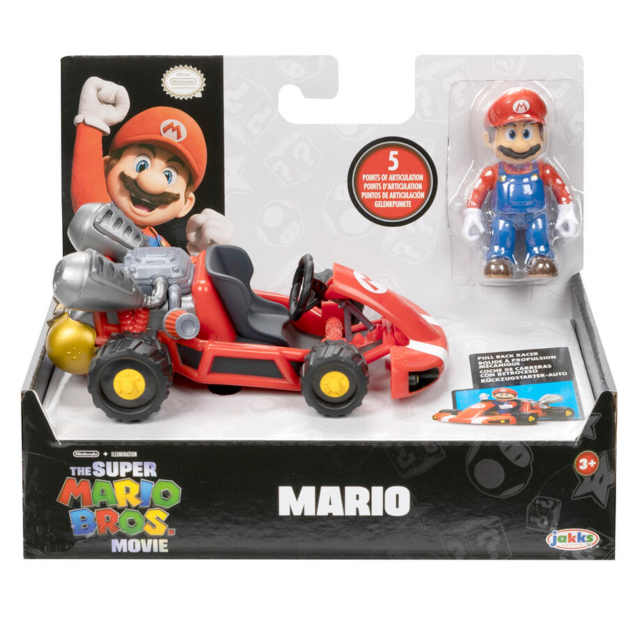 Figurine Mario Kart Super Mario Kart de 7cm vue de face avec détails colorés