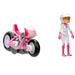 Vue arrière de la figurine Peach Kart mettant en valeur le design du kart