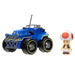 Détail des roues du kart de la figurine Mario Kart Toad Kart avec textures réalistes