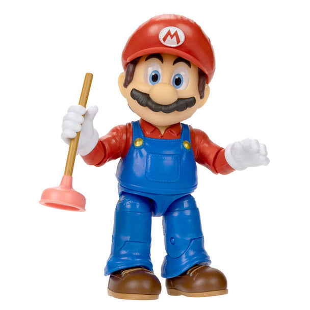 Gros plan sur le visage expressif de la figurine Super Mario Bros