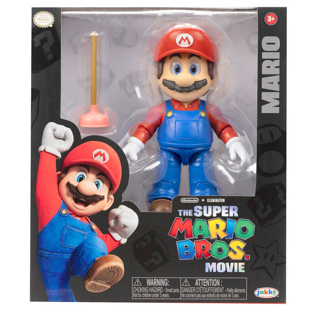 Figurine Super Mario Bros 13 cm vue de face avec détails colorés