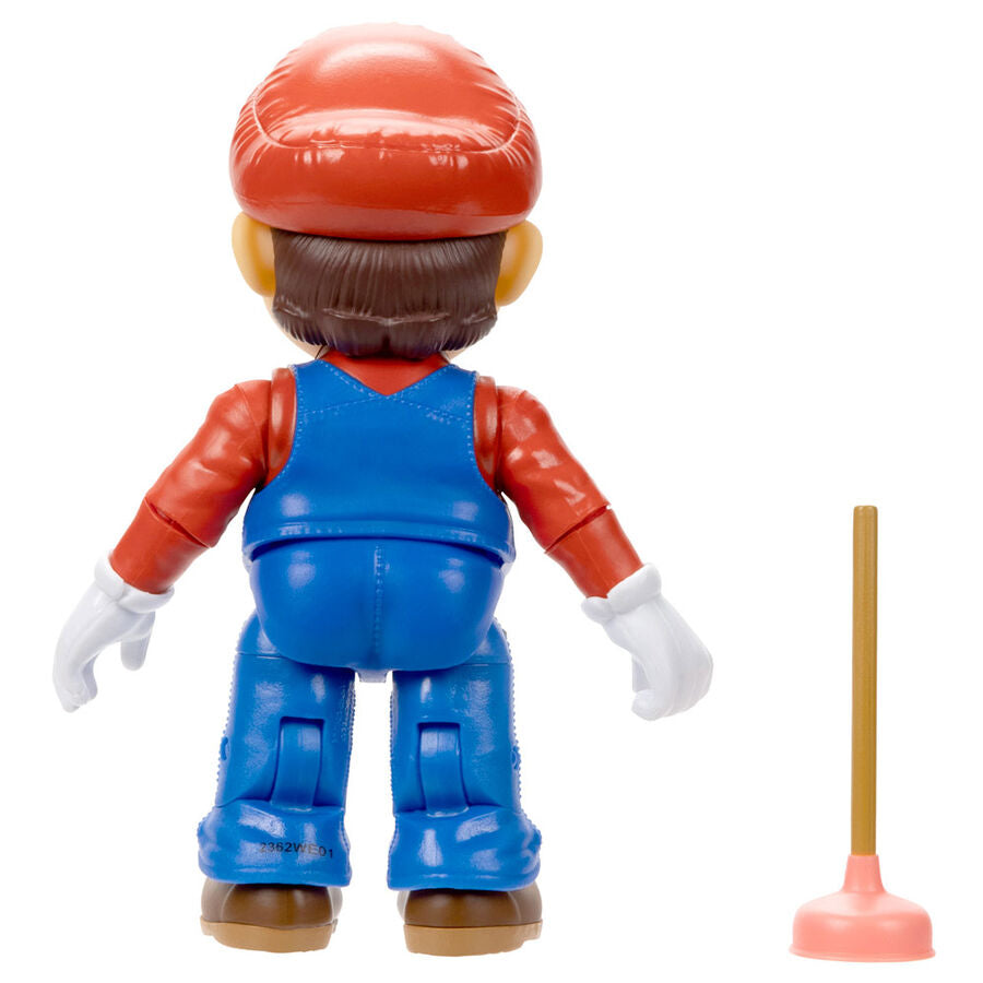 Vue latérale gauche de la figurine Super Mario Bros 13 cm