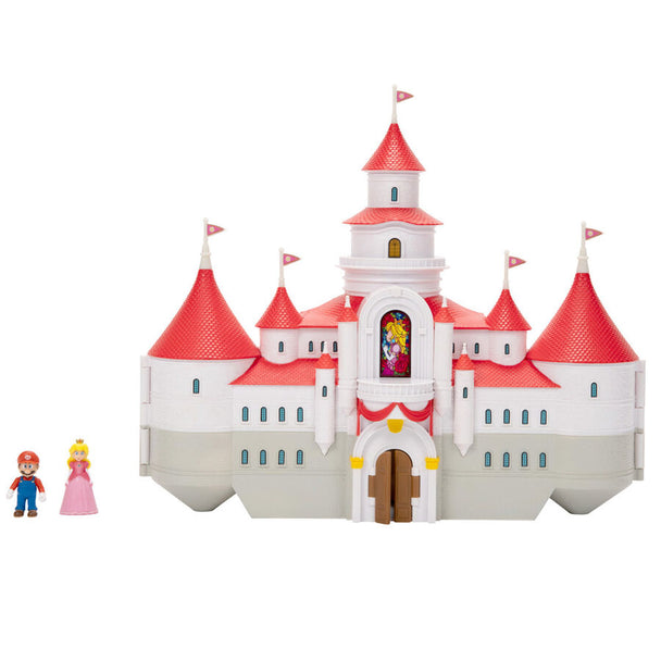 Vue d'ensemble du playset Super Mario Bros The Movie avec 2 figurines miniatures JAKKS PACIFIC