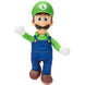 Zoom sur le visage souriant de la peluche Luigi de JAKKS PACIFIC