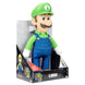 Détail des gants blancs de la peluche Luigi en tissu doux