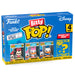 Blister contenant 4 figurines Bitty POP Disney Minnie de 2,2 cm dans leur étui acrylique transparent
