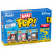 Blister contenant 4 figurines Bitty POP Disney Minnie de 2,2 cm dans leur étui acrylique transparent