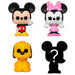 Zoom sur la figurine Bitty POP Mickey Mouse de 2,2 cm, miniature collector FUNKO avec détails soignés