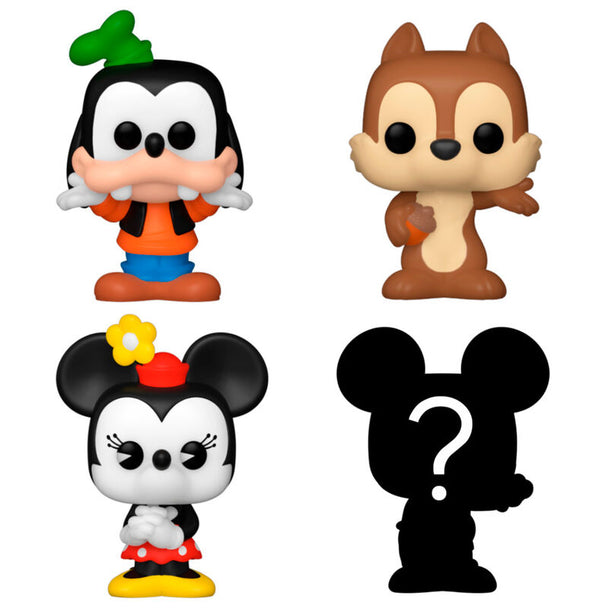 Zoom sur la figurine Sorcerer Goofy Bitty POP Disney avec socle acrylique détachable