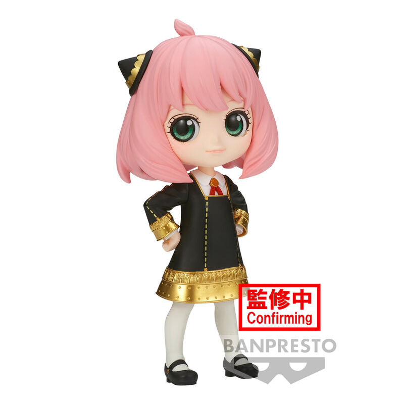 Figurine Anya Forger III ver.A Q posket de Spy X Family en vue de face, détails précis et couleurs vives