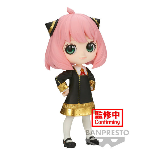 Figurine Anya Forger III ver.A Q posket de Spy X Family en vue de face, détails précis et couleurs vives