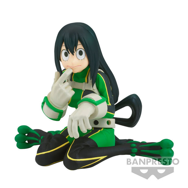 Figurine Tsuyu Asui Froppy de 9 cm vue de face avec détails précis et couleurs vives