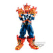 Figurine Endeavor de My Hero Academia en position dynamique sur fond blanc, 19 cm de hauteur