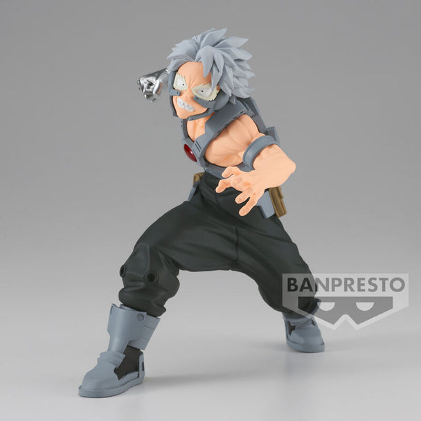 Vue latérale de la figurine Tetsutetsu Real Steel avec détails de l'armure en acier