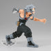 Zoom sur le visage expressif de la figurine Tetsutetsu Real Steel My Hero Academia