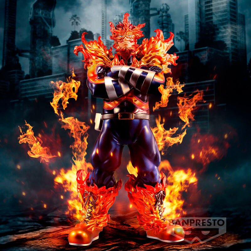 Ensemble des trois images de la figurine Endeavor My Hero Academia, édition spéciale 19 cm