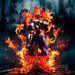 Ensemble des trois images de la figurine Endeavor My Hero Academia, édition spéciale 19 cm