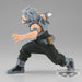 Figurine Tetsutetsu Real Steel BANPRESTO posée sur un socle, vue d'ensemble