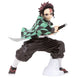 Figurine Tanjiro Kamado 18cm vue de face avec son kimono vert et noir