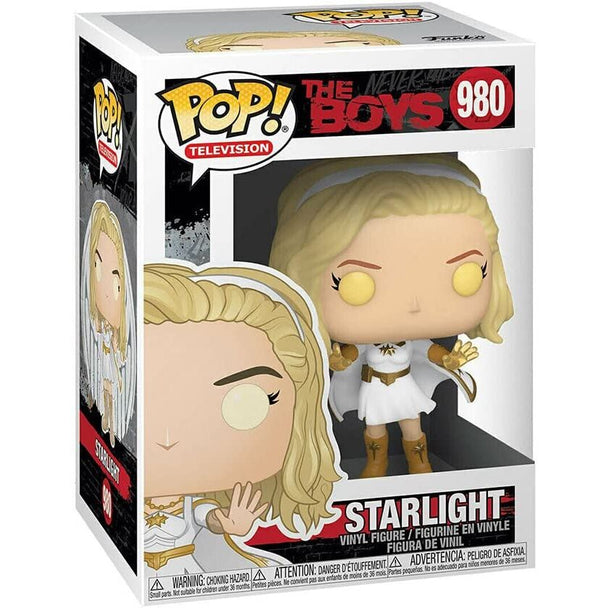 Détail de la figurine Funko POP Starlight The Boys montrant les couleurs et le design précis du personnage