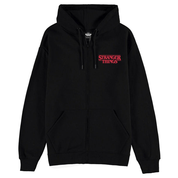 Détail du tissu 60% coton et 40% polyester du sweat Demogorgon pour un confort optimal