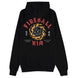 Détail du tissu mélange coton et polyester du hoodie Stranger Things Fireball DIFUZED montrant texture et qualité