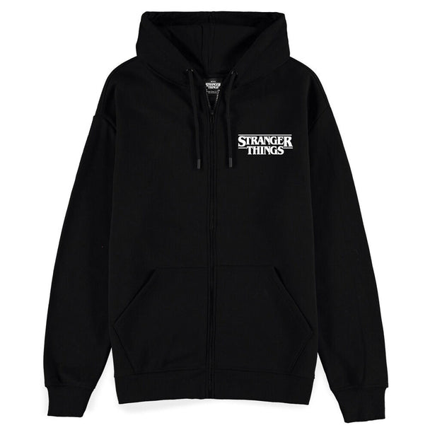 Sweat à capuche Stranger Things Fireball DIFUZED face avant avec logo distinctif Fireball