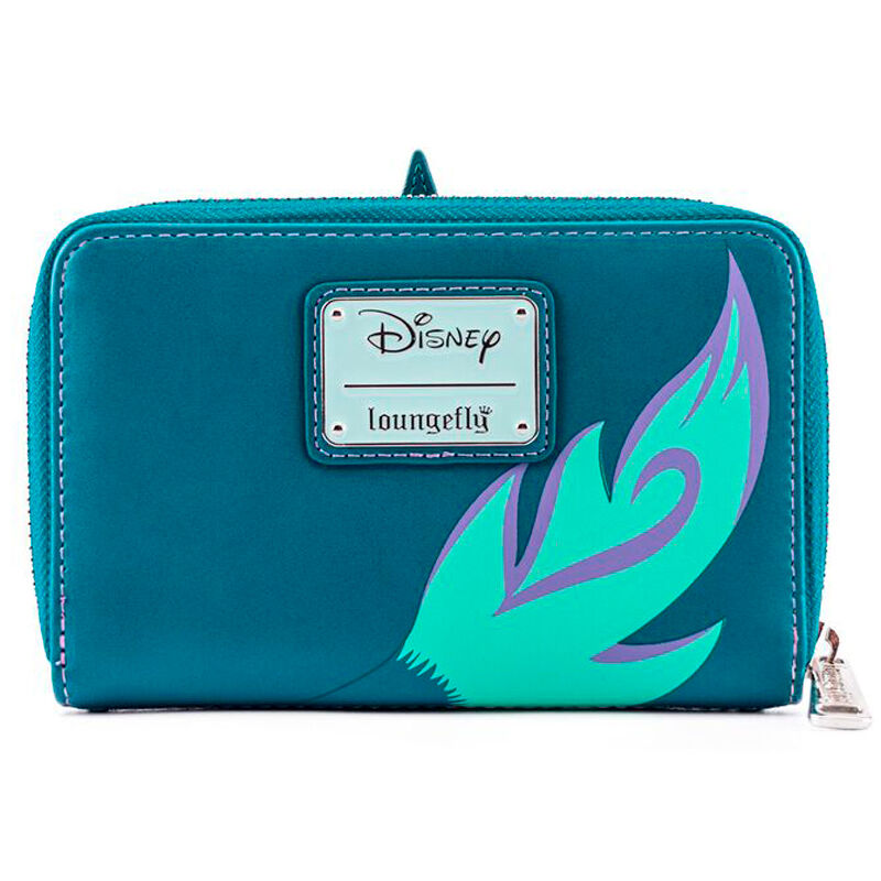 Vue du compartiment latéral du portefeuille Loungefly Disney Raya et le Dernier Dragon avec design coloré