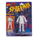 Figurine Spiderman Rose 15cm posée avec accessoires sur surface neutre