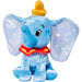 Vue latérale de la peluche Dumbo Disney 25cm montrant ses grandes oreilles et son expression adorable