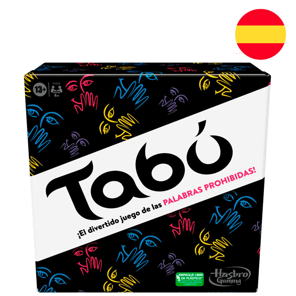 Présentation des cartes avec thèmes pop culture et tendances du jeu Taboo espagnol